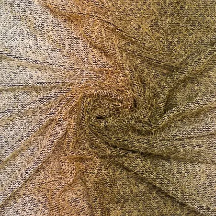 Langharige brei goudkleurig color fade